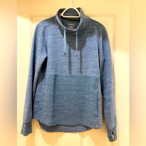 L.L Bean women’s cozy mixed-knit pullover, small